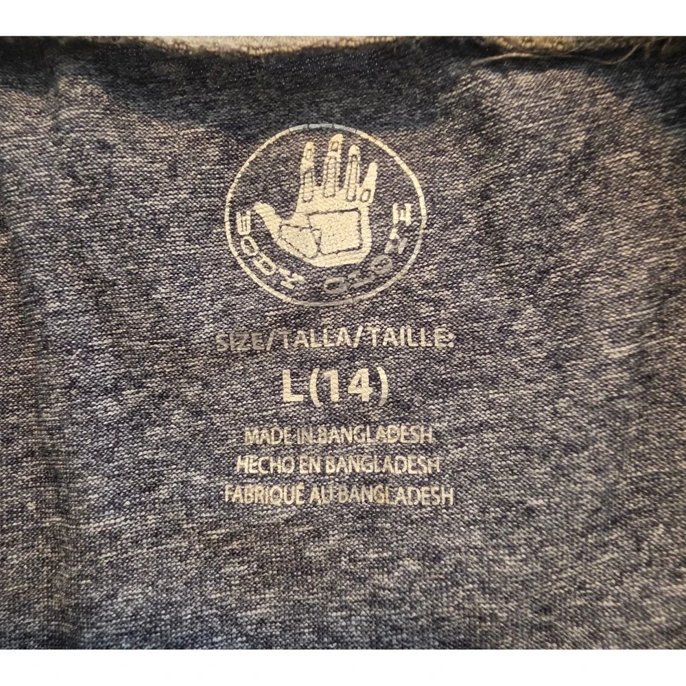 Body Glove Boys Gray Heather Short Sleeve Rash Guard Swim Shirt Size L 14